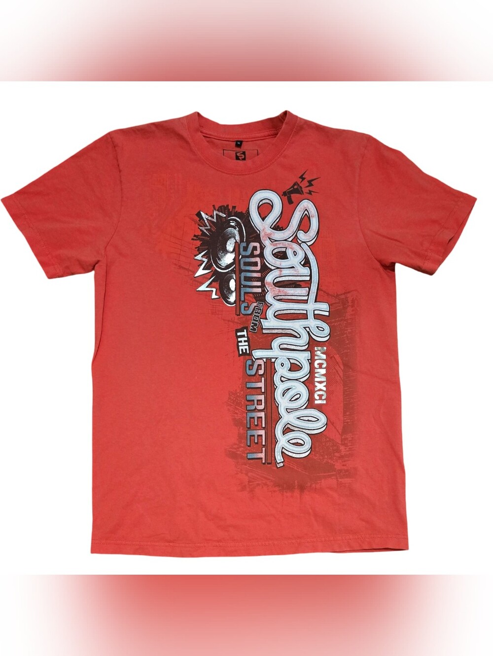 Y2k Hip Hop Southpole Shirt Mens M Red Streetwear Souls From The Street 2000s